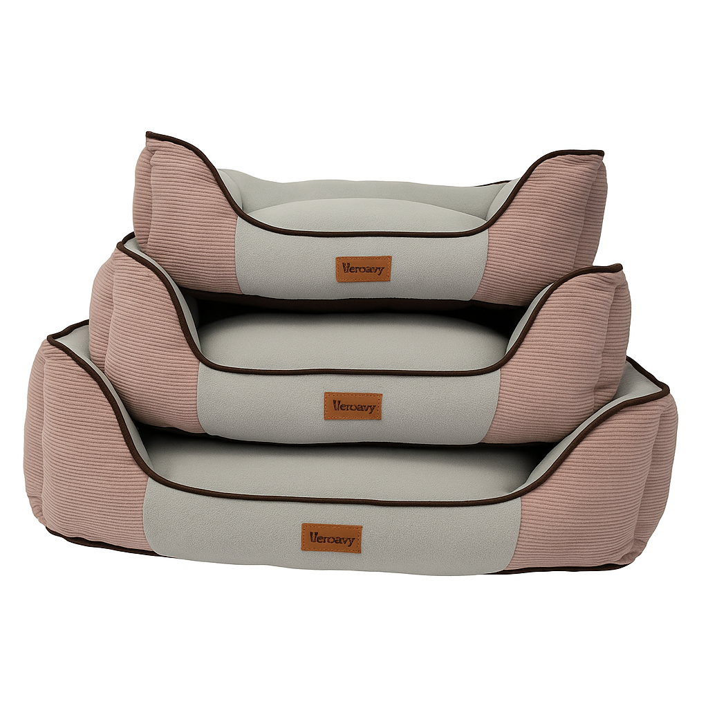 Cama de Perros de Pana Lavable Cama para Perro Desmontable – Máximo Confort