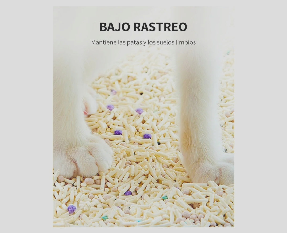 Arena para Gato Tofu con Fragancia a Manzana – 100% Natural y Biodegradable